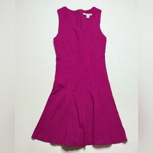 Diane Von Furstenberg Pink Sleeveless Fit & Flare Dress Size 2